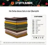 Bündchenstoff 5er Set Naturtöne Bio Schlauchware Bündchen Produktbild-Vorschau 5