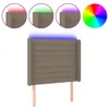 [Home] LED Kopfteil Taupe 83x16x118/128 cm Stoff , Neue Produktbild-Vorschau 2