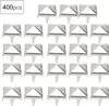 Spike-nieten, 400 sets, 6 mm, zilverkleurige, vierkante, Productafbeelding-voorbeeld 3