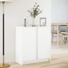 vidaXL LED-Sideboard Weiß 77x34x85 cm Holzwerkstoff Produktbild-Vorschau 4