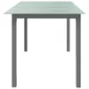 vidaXL Gartentisch Hellgrau 150x90x74 cm Aluminium und Glas Produktbild-Vorschau 9