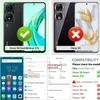 Ganbary Honor X7b/Honor 90 Handyhülle Premium Leder Schwarz Produktbild-Vorschau 2
