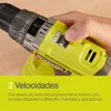 Taladro atornillador percutor RYOBI R18PD2-242S de 18V Vista previa de la imagen del producto 6