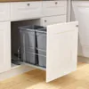 VEVOR wysuwany kosz na śmieci (27 Qt x 2), podwójny kosz na Podgląd zdjęcia produktu 9