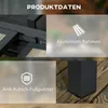 Stół ogrodowy Outsunny, stół ogrodowy z rozkładanym blatem, Podgląd zdjęcia produktu 5