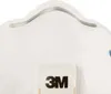 Close-up of a white respirator mask with a 3M logo. Produktbild-Vorschau