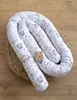 400 cm Nestchenschlange HASE EULE Beige Weiß Baumwolle Produktbild-Vorschau 4