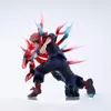 A statue of a character from Jujutsu Kaisen, Yuji Itadori, in a dynamic pose with red and blue energy effects. Podgląd zdjęcia produktu