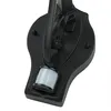 Close-up of a black outdoor wall light fixture, showing a motion sensor. Produktbild-Vorschau