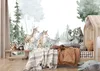 Muralo Selbstklebende Fototapete Für Kinderzimmer WALDTIERE Produktbild-Vorschau 6