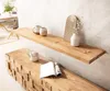 DELIFE Wandregal Edge 145 cm Akazie Natur gerade Kante Produktbild-Vorschau 2