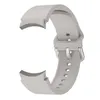 A light gray silicone watch strap is shown against a white background. Produktbild-Vorschau