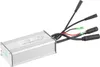 A silver rectangular electronic controller with multiple black cables and connectors attached, set against a white background. Náhled obrázku produktu