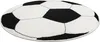 Teppich SILVER Kreis PIŁKA Fußball schwarz - weiß Schwarz Produktbild-Vorschau 3