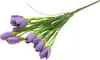Bouquet di crochi artificiali in erba Composizione Anteprima dell’immagine prodotto 6