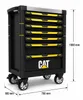 CAT Werkstattwagen bestückt mit Werkzeug | Werkzeugwagen Produktbild-Vorschau 2
