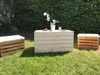 Grosse Holztruhe 80er weiss mit Deckel  80x50x39cm Produktbild-Vorschau 9