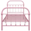 Bettgestell Rosa Metall 100 × 200 cm Produktbild-Vorschau 4