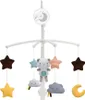 A baby crib mobile with stuffed toys including a bear, stars, clouds, and a moon. Náhled obrázku produktu
