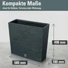 Doniczka z wkładem antracytowa FURU CASE TOWER DFC600T-S433 Podgląd zdjęcia produktu 11