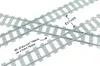 Trixbrix Kruising 45° rechts, 2x – rails voor LEGO® City Productafbeelding-voorbeeld 4
