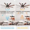 Sofucor Deckenventilator, 165 cm, schwarz, 8 Flügel, Produktbild-Vorschau 5