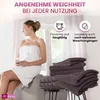 2er Set Saunatücher Plain bordeaux-rot 90x200 : Produktbild-Vorschau 3