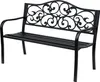 Outsunny Gartenbank 3-Sitzer Sitzbank Stahlbank Bank mit Produktbild-Vorschau 1