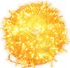 A coiled string of yellow LED lights on a white background. Produktbild-Vorschau