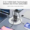 Siltcon® GaN USB-C Schnellladegerät 65W – 2x USB-C, USB-A, Produktbild-Vorschau 5