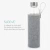 Navaris Wasserflasche mit Mineralstein und Neoprenhülle Produktbild-Vorschau 5