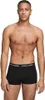 A man wearing black boxer briefs with a logo waistband. Produktbild-Vorschau