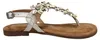 MARCO TOZZI Sandalo donna T-strap pelle fiori perle punta Anteprima dell’immagine prodotto 2