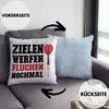 Trendation - Dart Deko-Kissen mit Füllung 40x40 Dartpfeil Produktbild-Vorschau 2