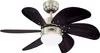 Deckenventilator Turbo Swirl Chrom 76 cm mit Beleuchtung Produktbild-Vorschau 1