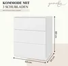 YUMEBLY | Kommode mit 3 Schubladen 80x60x50 cm – Schrank Produktbild-Vorschau 3