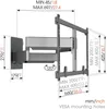Vogels ELITE TVM 5855 schwarz Schwenkbare TV-Wandhalt. Produktbild-Vorschau 1