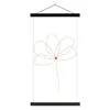 MuchoWow® Textilposter Blume - Strichzeichnung - Natur Produktbild-Vorschau 1