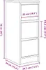 vidaXL Sideboard Artisan-Eiche 29,5x34x76 cm Holzwerkstoff Produktbild-Vorschau 8