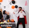 Halloween vampire costume cape avec capuchon noir comme un Voir les images du produit 5