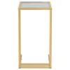 A product image showing a gold and clear accent table. Podgląd zdjęcia produktu