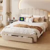 A bedroom scene with a bed, pillows, and a tablet. Produktbild-Vorschau