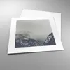 Poster - Poster ohne Rahmen - Berge Wald Nebel - 30x30 cm - Produktbild-Vorschau 3