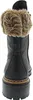 A close-up back view of a black boot with fur trim. Anteprima dell’immagine prodotto