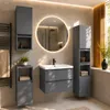 Badezimmerschrank Anthrazit ARIZA, 161x28x25 cm, 6 Produktbild-Vorschau 11