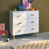 sweeek - Kinderkommode, 3 Schubladen mit wolkenförmigen Produktbild-Vorschau 7