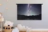 MuchoWow® Wandteppich Wandbehang Die blau leuchtende Produktbild-Vorschau 3