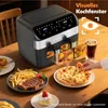 Heißluftfritteuse 10L | Air Fryer XXL Variabel für Einzel Produktbild-Vorschau 8