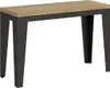 Klapptisch 120/200x45/90 cm Gestell Flame Double Oak Nature Produktbild-Vorschau 1
