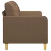2-Sitzer-Sofa Braun 140 cm Stoff Produktbild-Vorschau 4